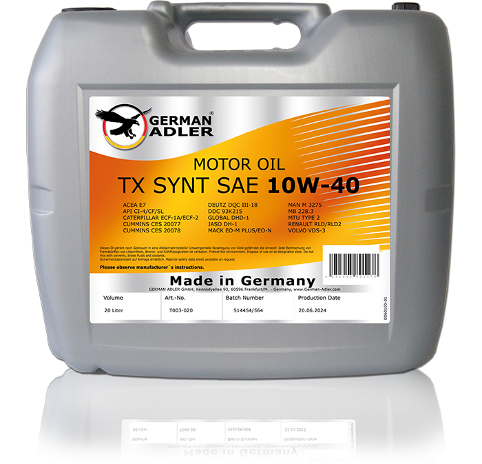 Photo_T003-020_GERMAN-ADLER-TX-SYNT-SAE-10W-40_MOTOR-OIL